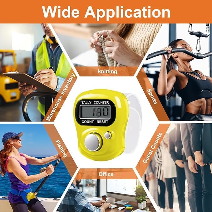 5 set Digital Finger Counter Ring
